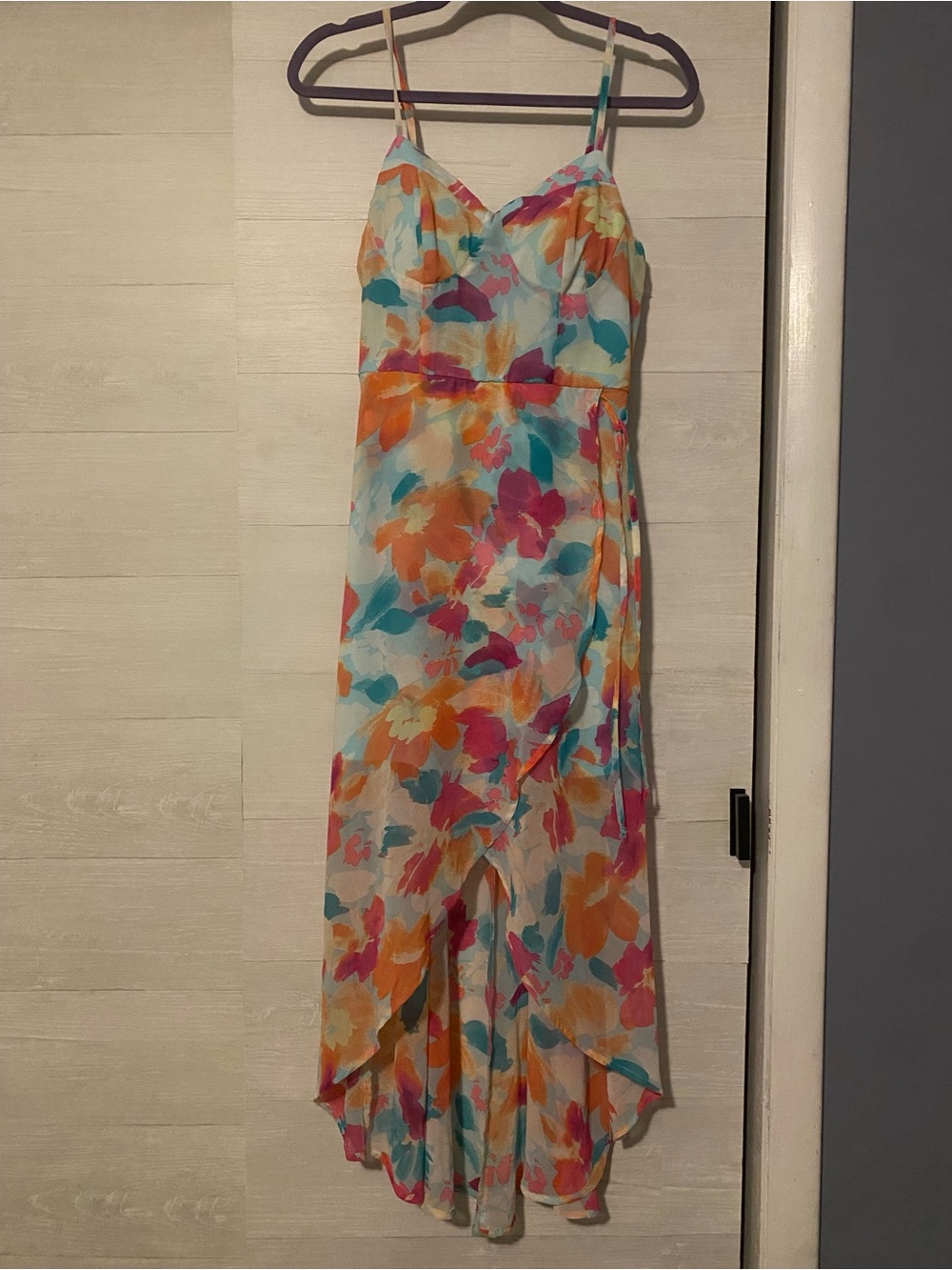 Lily Rose multi-colored floral maxi dress